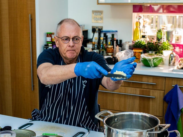 Paul Welch cooking meals that will be delivered across Harrogate